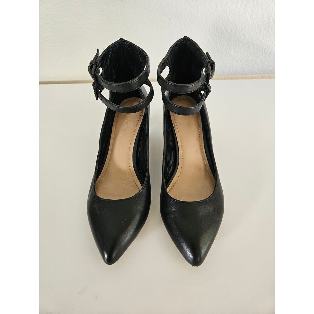 Pour La Victoire Vero Cuoio Leather Gladiator Strap Kitten Heels, Size 6